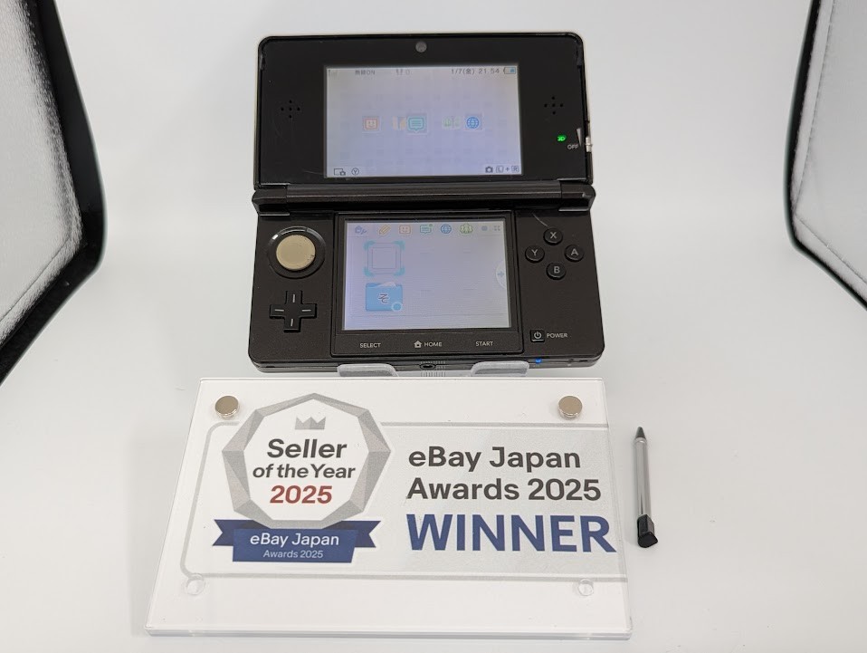 B330 Nintendo 3DS console Cosmo Black Japan w/pen fx