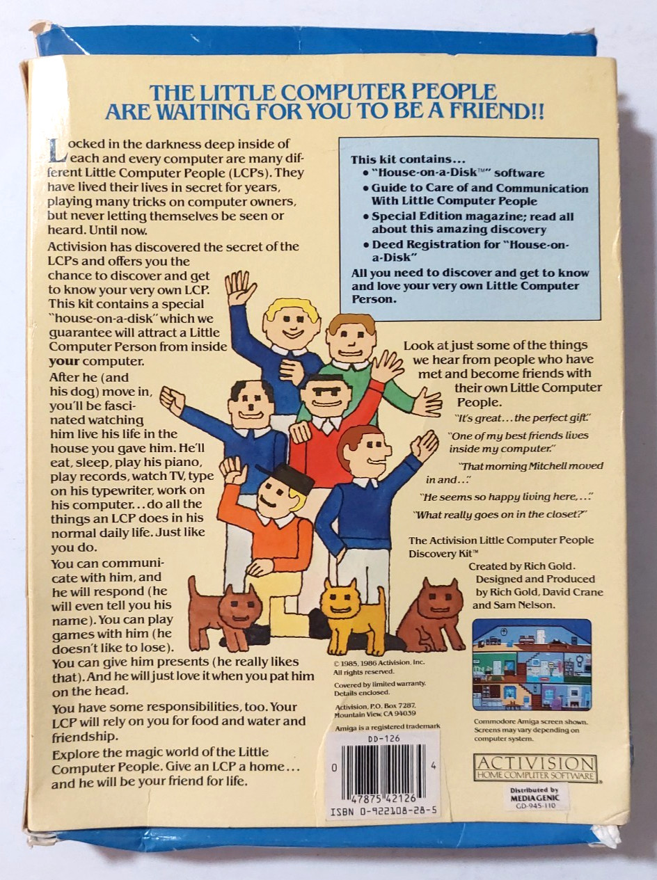 Little Computer People Discovery Kit Commodore 64 Floppy In Box Manual Untested