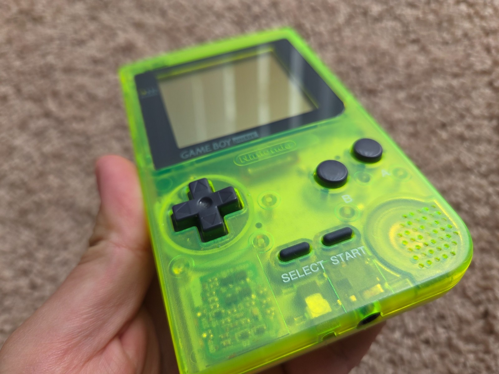 Nintendo Game Boy Pocket Extreme Green Translucent Console MGB-001 – Tested!