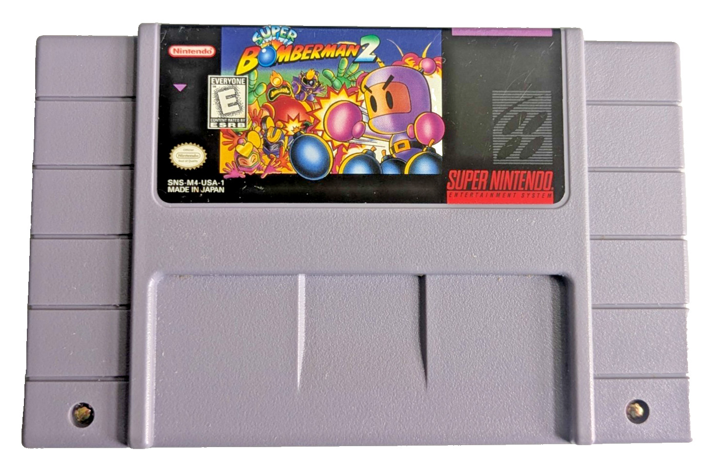 Super Bomberman 2 (Super Nintendo SNES) Clean, Tested – Authentic with Manual
