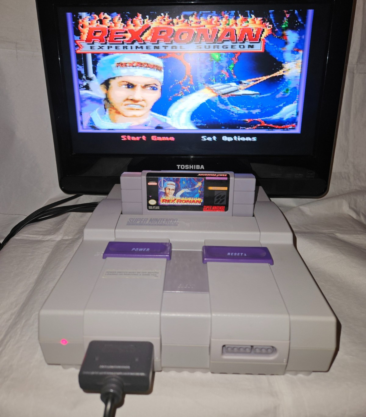 Rex Ronan Experimental Surgeon Cartridge Only Authentic SNES Super Nintendo 1993