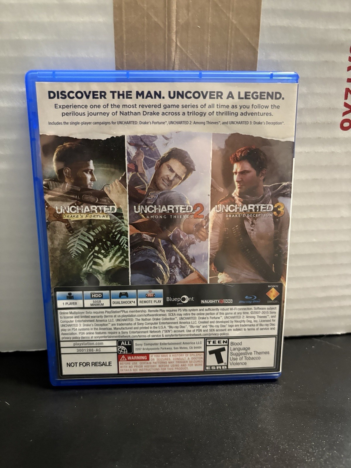 Uncharted The Nathan Drake Collection (Sony Playstation 4 PS4) CIB COMPLETE