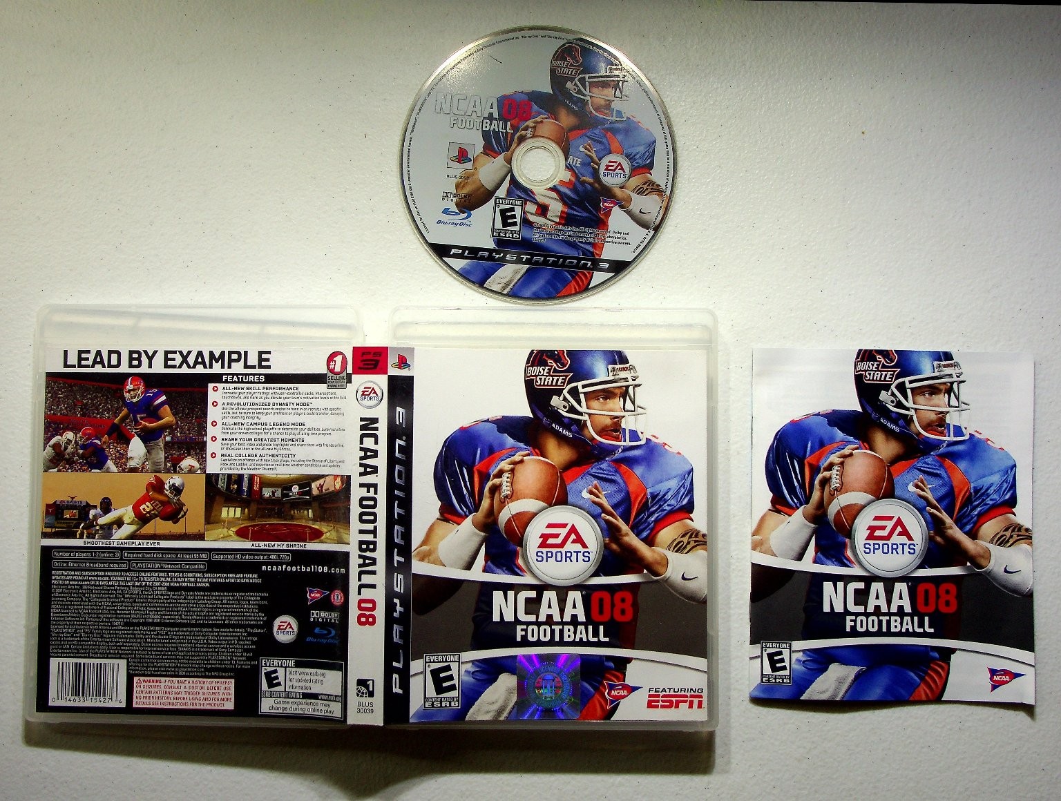 NCAA 08 Football PlayStation 3 PS3 Video Game EA Sports Gridiron