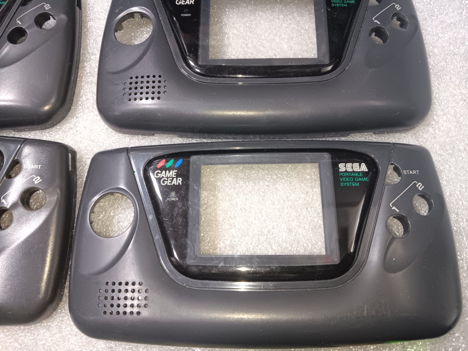 SEGA Game Gear 2110 EXACT EMPTY Front Panel w/Glass Scratches X6 ONLY-INTACT-SEE