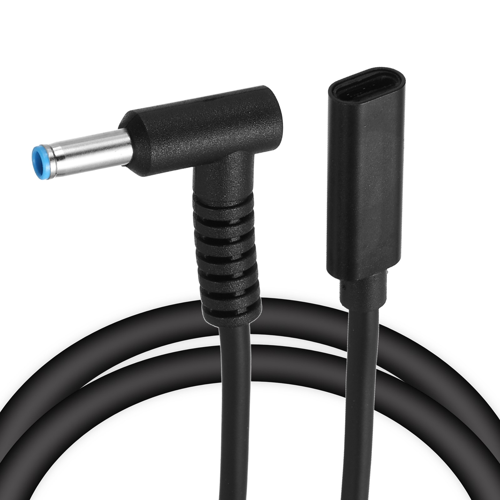 0.5FT USB C to DC PD Power Fast Charging Cable, 4.5mmx3mm 65W/18V-20V(Black)
