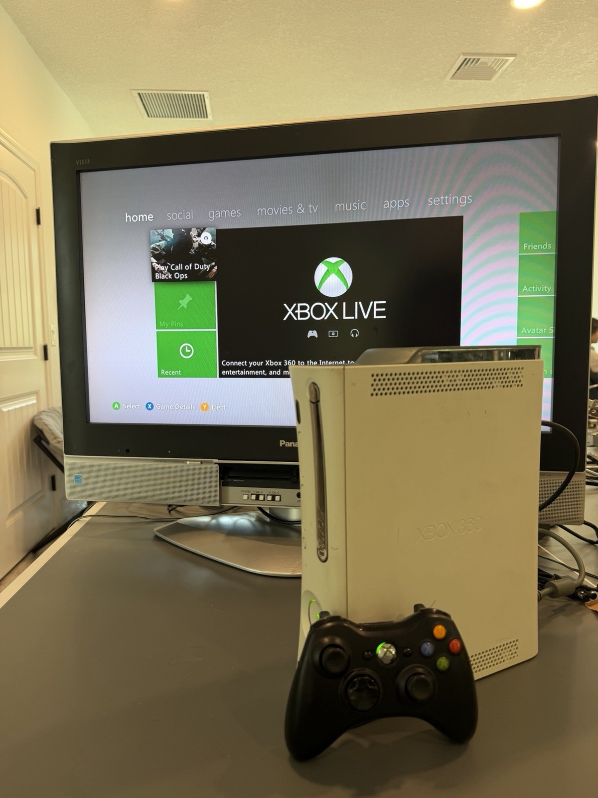 Xbox 360 White Console Bundle Controller, Power & HDMI – Tested – Cleaned