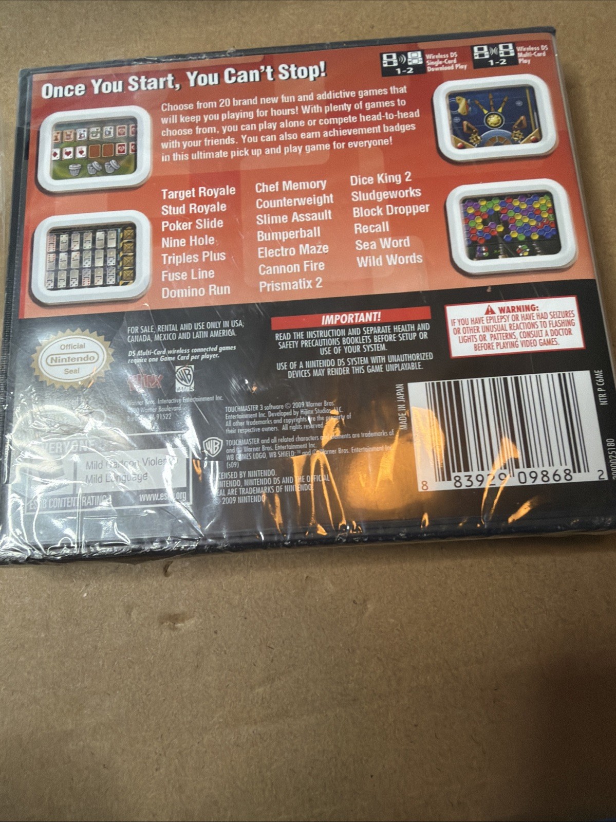 Nintendo Touchmaster 3 Game Ds Touch Master SEALED NEW