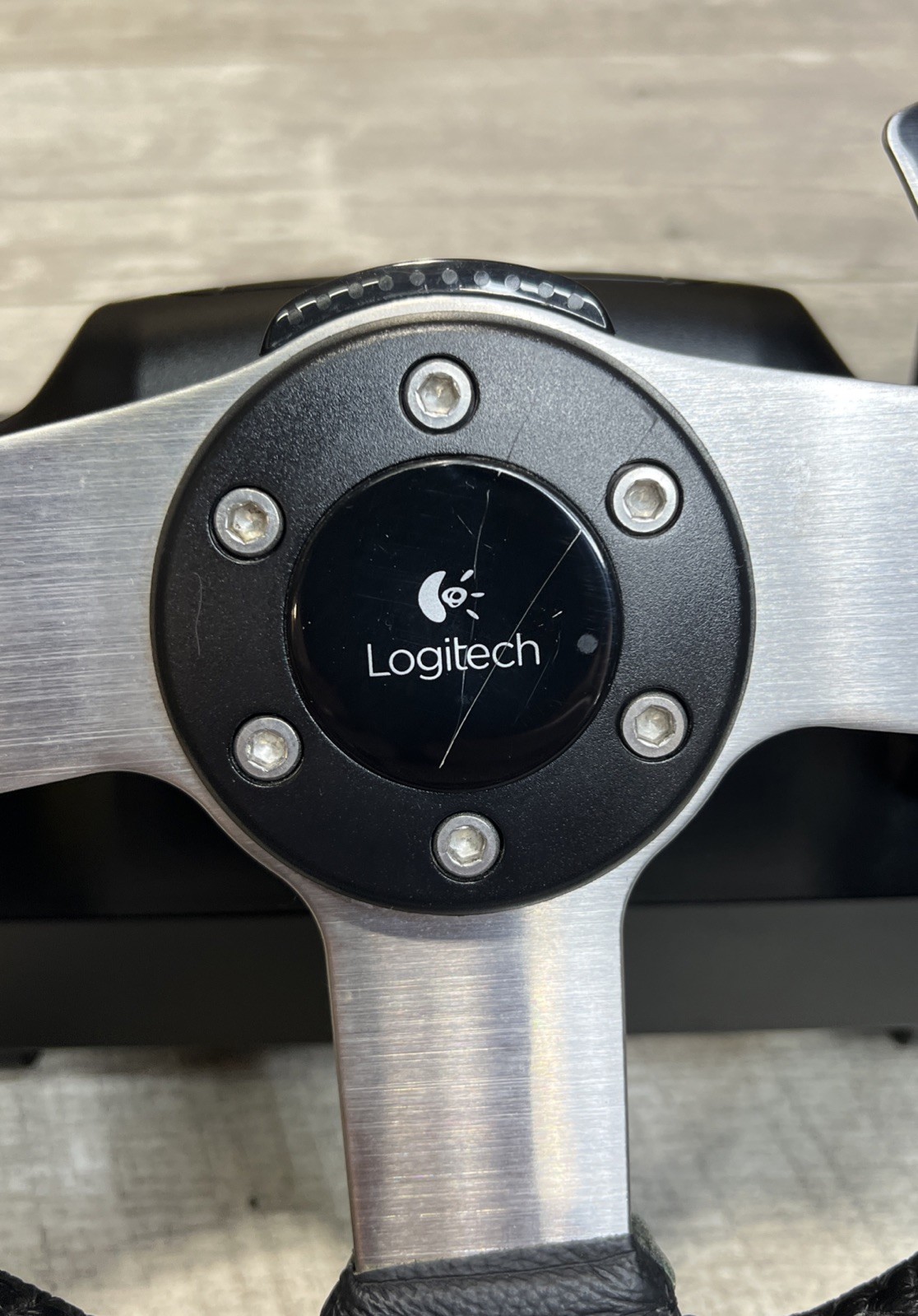 Logitech G27 Steering Wheel Only PS3 PC Racing Sim Base Usb – Works GREAT!