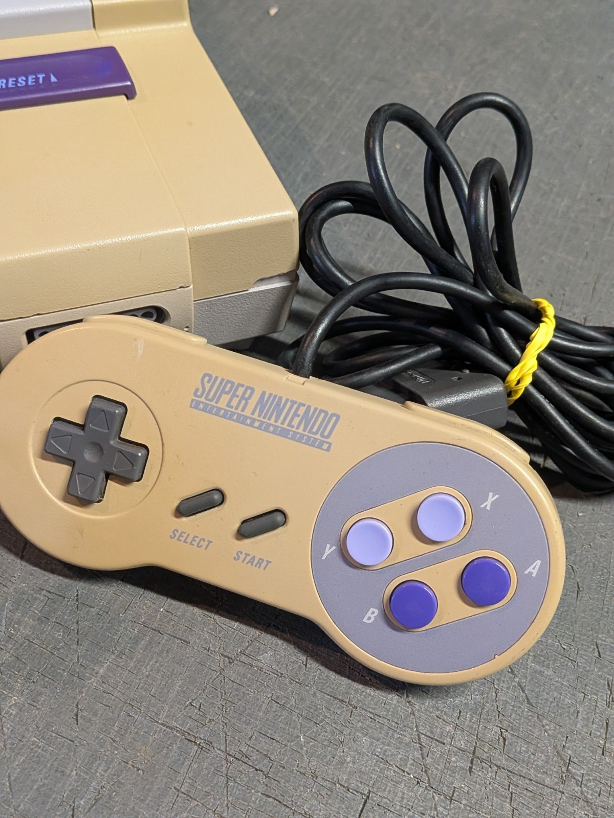 Super Nintendo SNES Console Bundle 2x OEM Controllers + Cords – 1 YEAR WARRANTY!