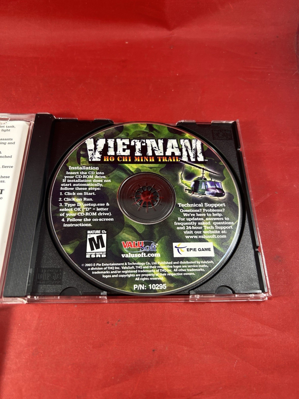 ValuSoft Vietnam: Ho Chi Minh Trail PC CD-ROM Game Manual Included 2003