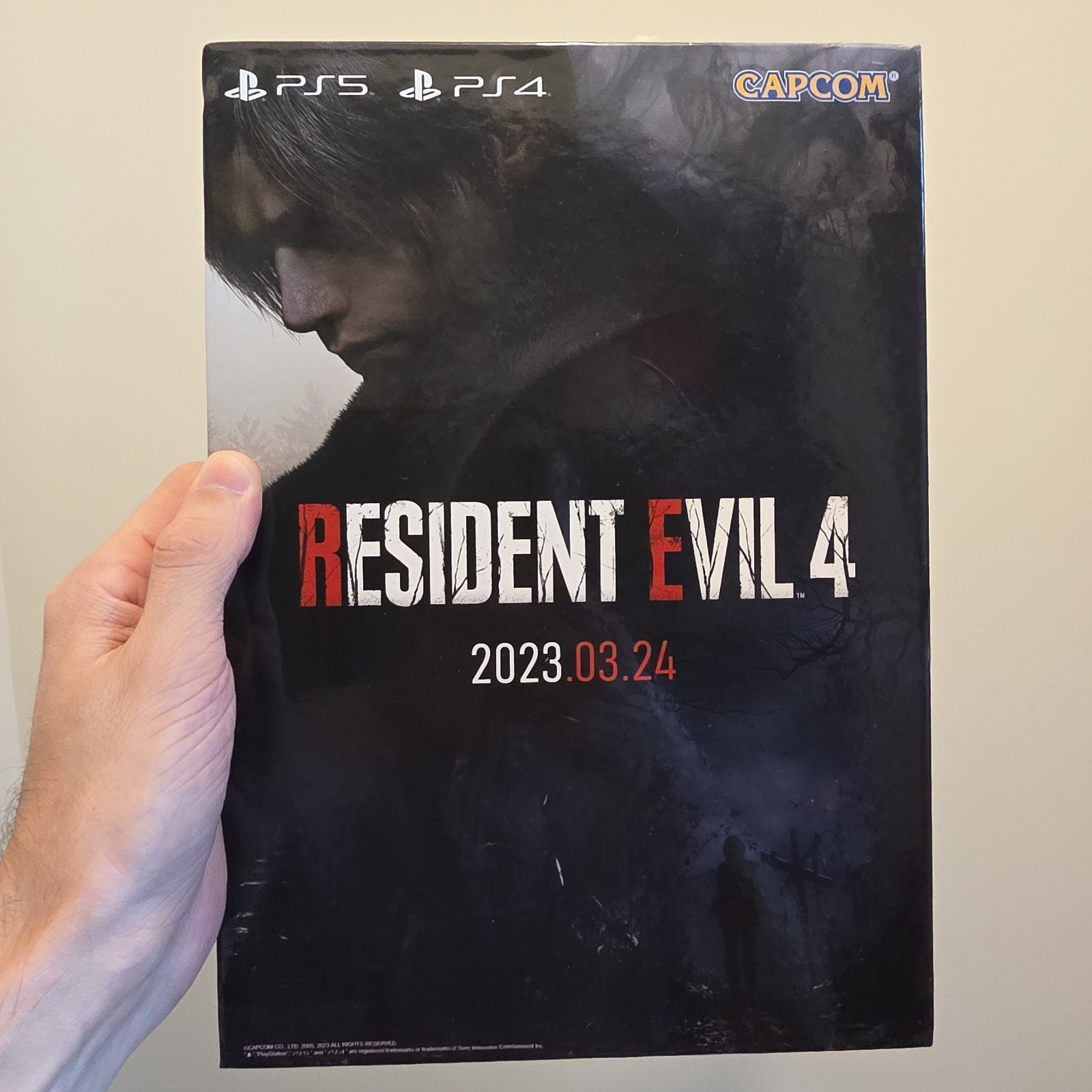 Resident Evil 4 Capcom PS5 / PS4 Original 2023 Store Counter Top Promo Standee