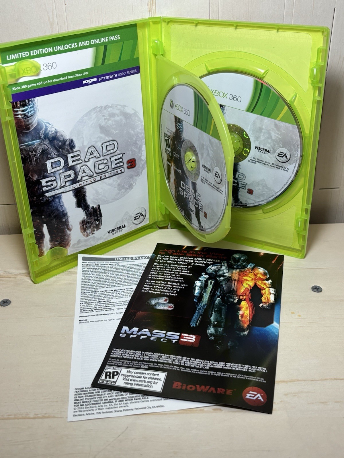 Dead Space 3 Limited Edition (Microsoft Xbox 360, 2013) CIB Tested And Working