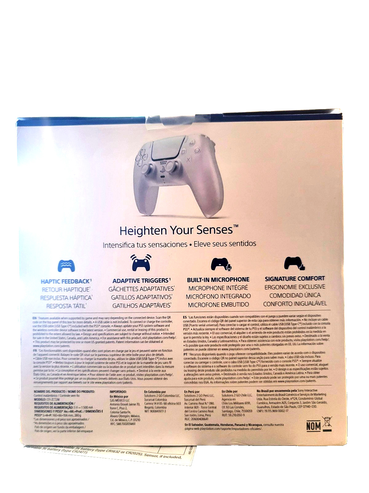 Sony PlayStation 5 DualSense Wireless Controller Chroma Pearl NEW FREE SHIP