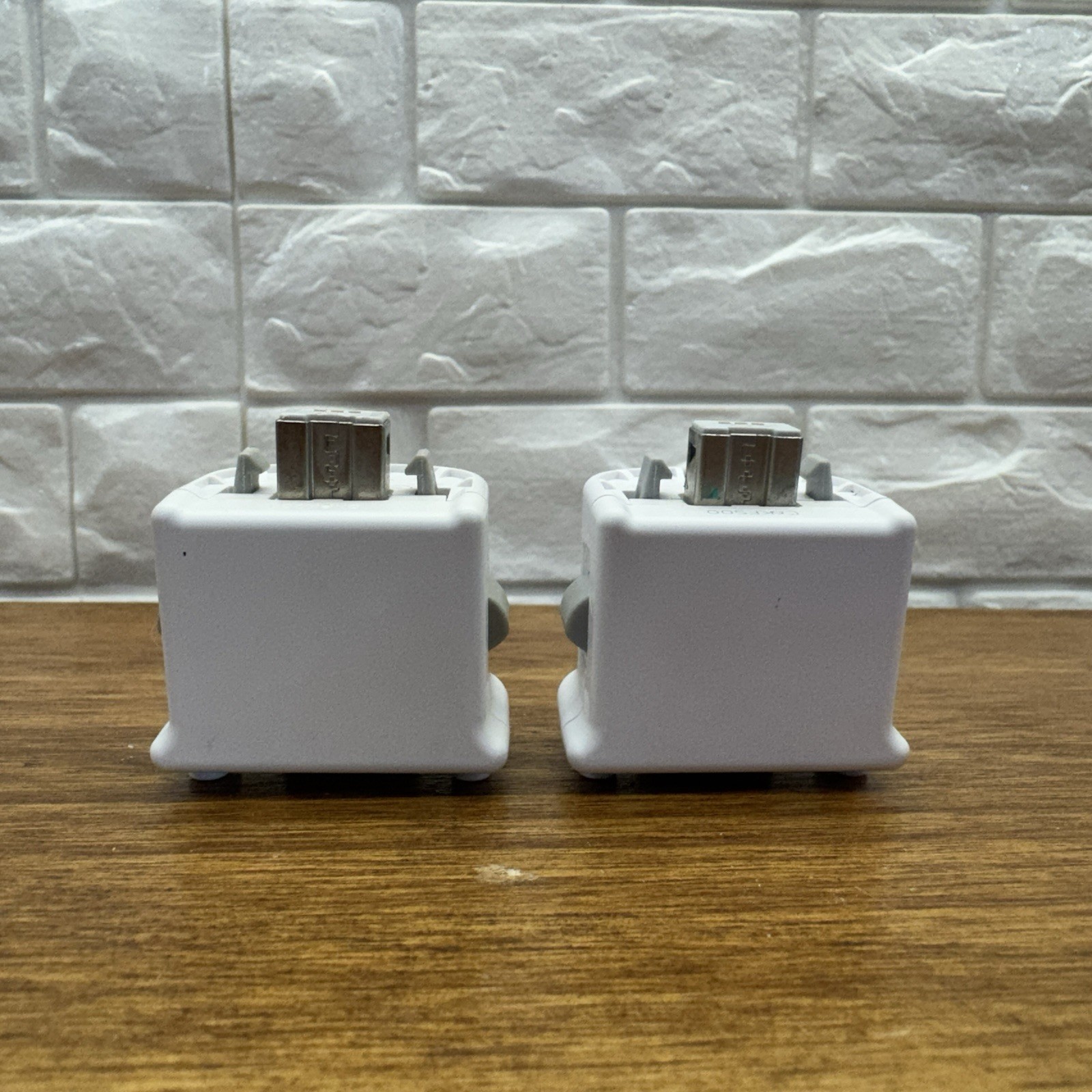 Nintendo Wii MotionPlus Adapter RVL-026 OEM Official White Lot of 2 Tested Works