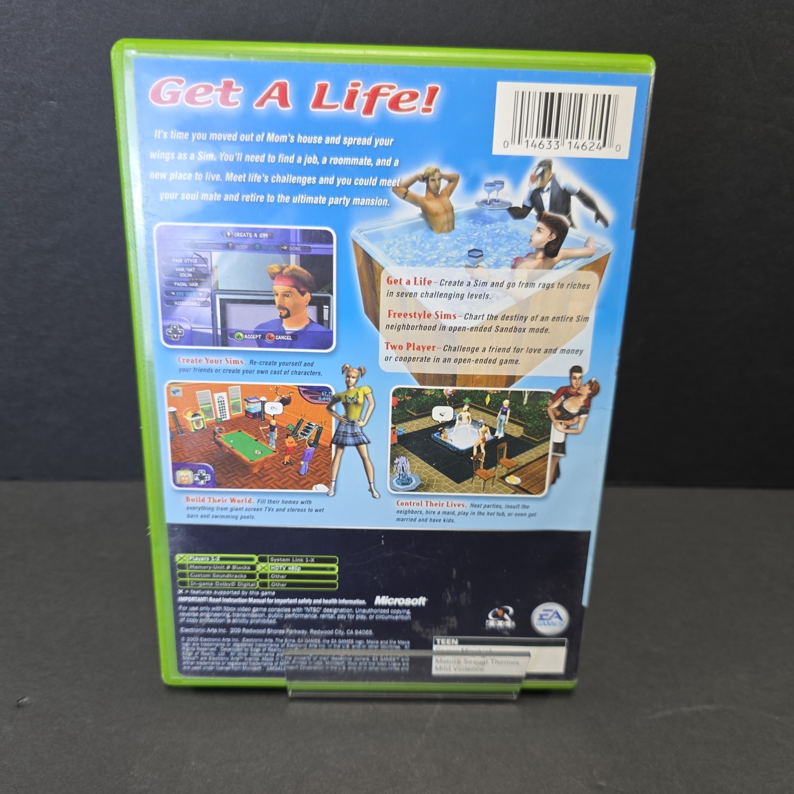 The Sims Microsoft Xbox 2003 Tested Game Only Very Good Free Shipping B2G1