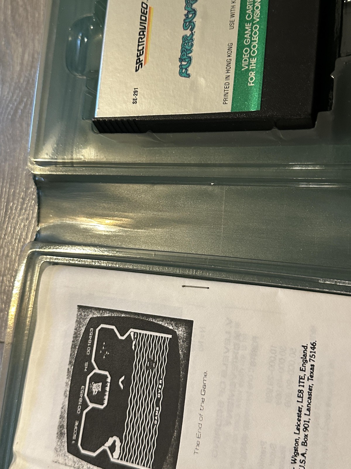 Vintage Spectravideo Flipper Slipper ColecoVision Video Game Cartridge 1983 CIB