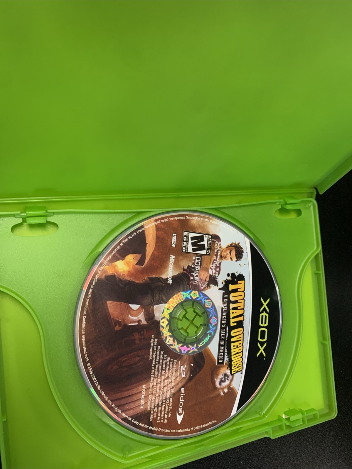 Total Overdose A Gunslinger’s Tale in Mexico (Microsoft Xbox 2005) No Bonus Disc