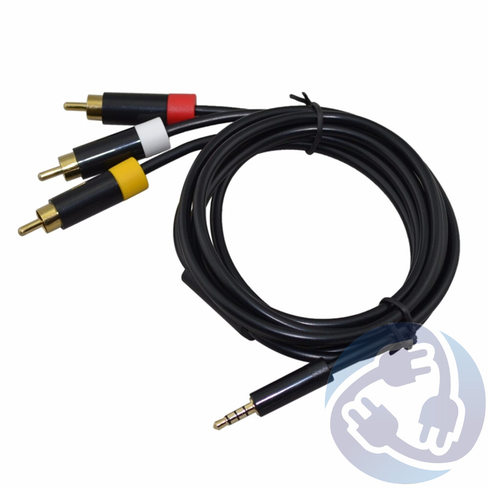 Composite RCA AV A/V Audio Video Cable Cord for Microsoft Xbox 360 E