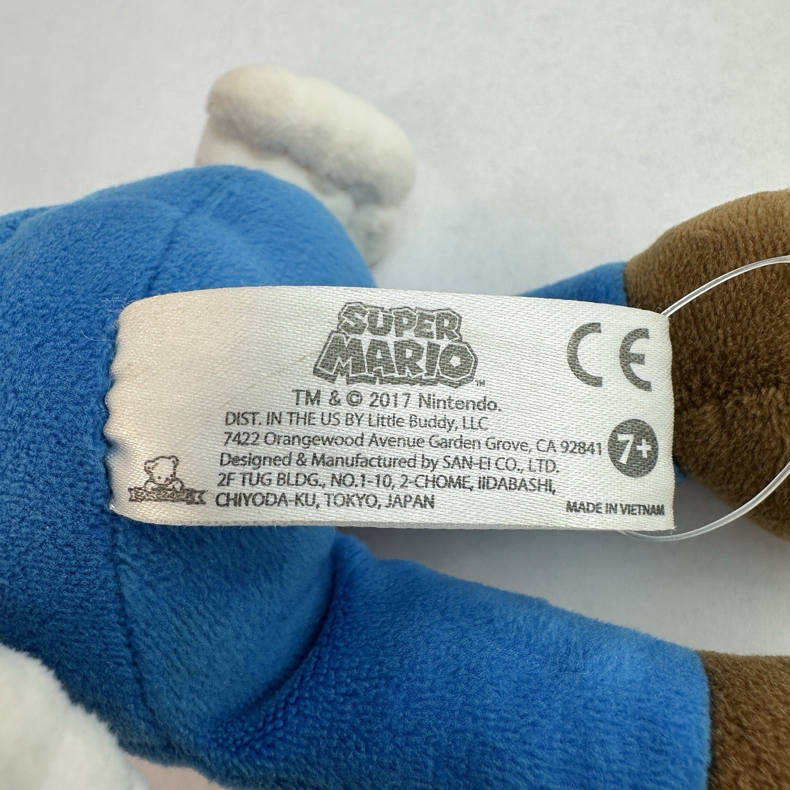 Nintendo Super Mario Bros Plush Stuffed Toy 2017 10″ Tall