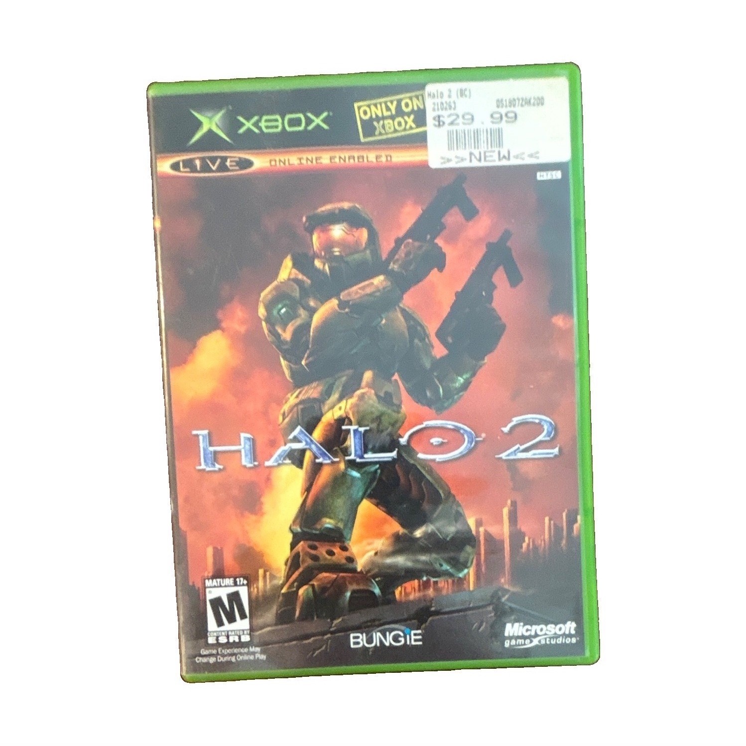 Halo 2 Microsoft Xbox Microsoft Game Studios M Mature Shooter Multiplayer, Case