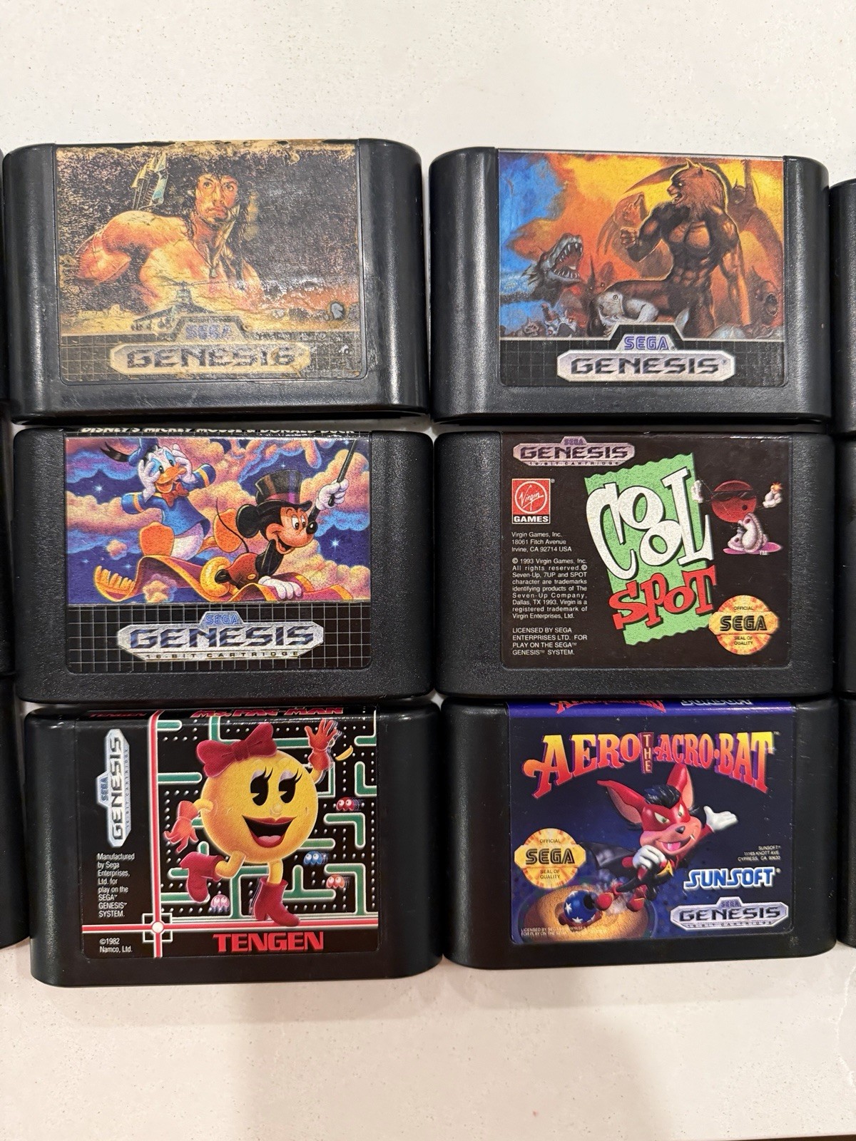 Sega Genesis Game Lot Partial Manuals Used Working Condition Varies READ DESC