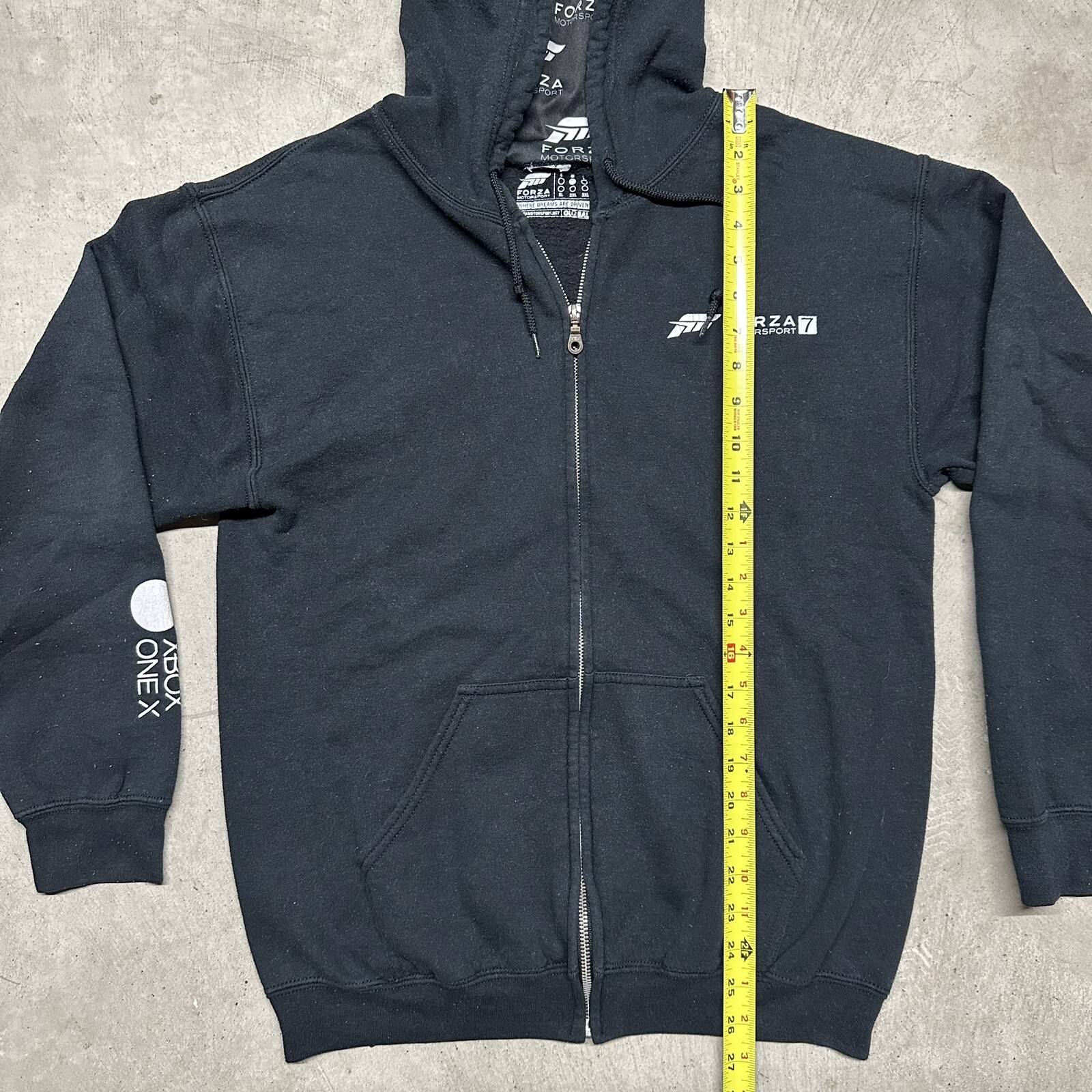 RARE Forza Motorsports Zip Hoodie Sweatshirt Xbox One Game Employee Promo Medium