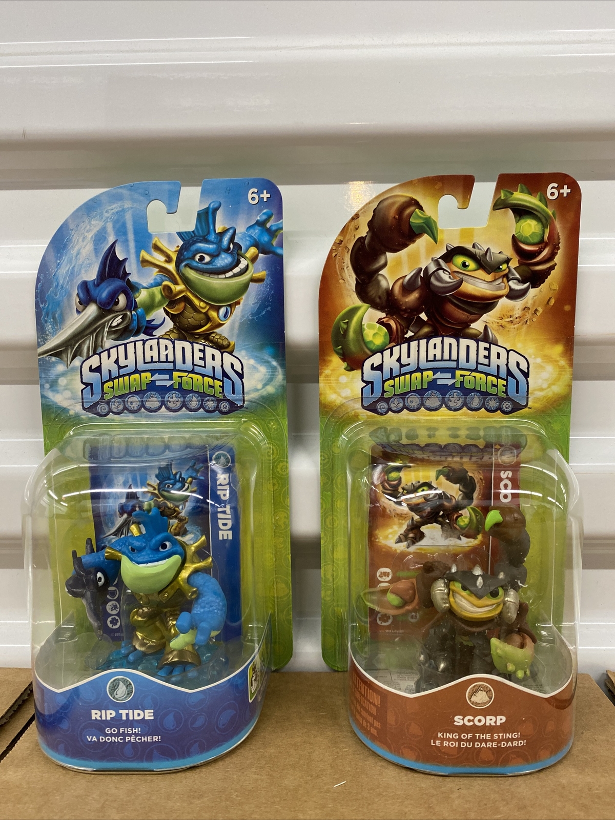 SKYLANDERS SWAP FORCE RIPTIDE AND SCORP FIGURES FREE SHIPPING IN A BOX FAST