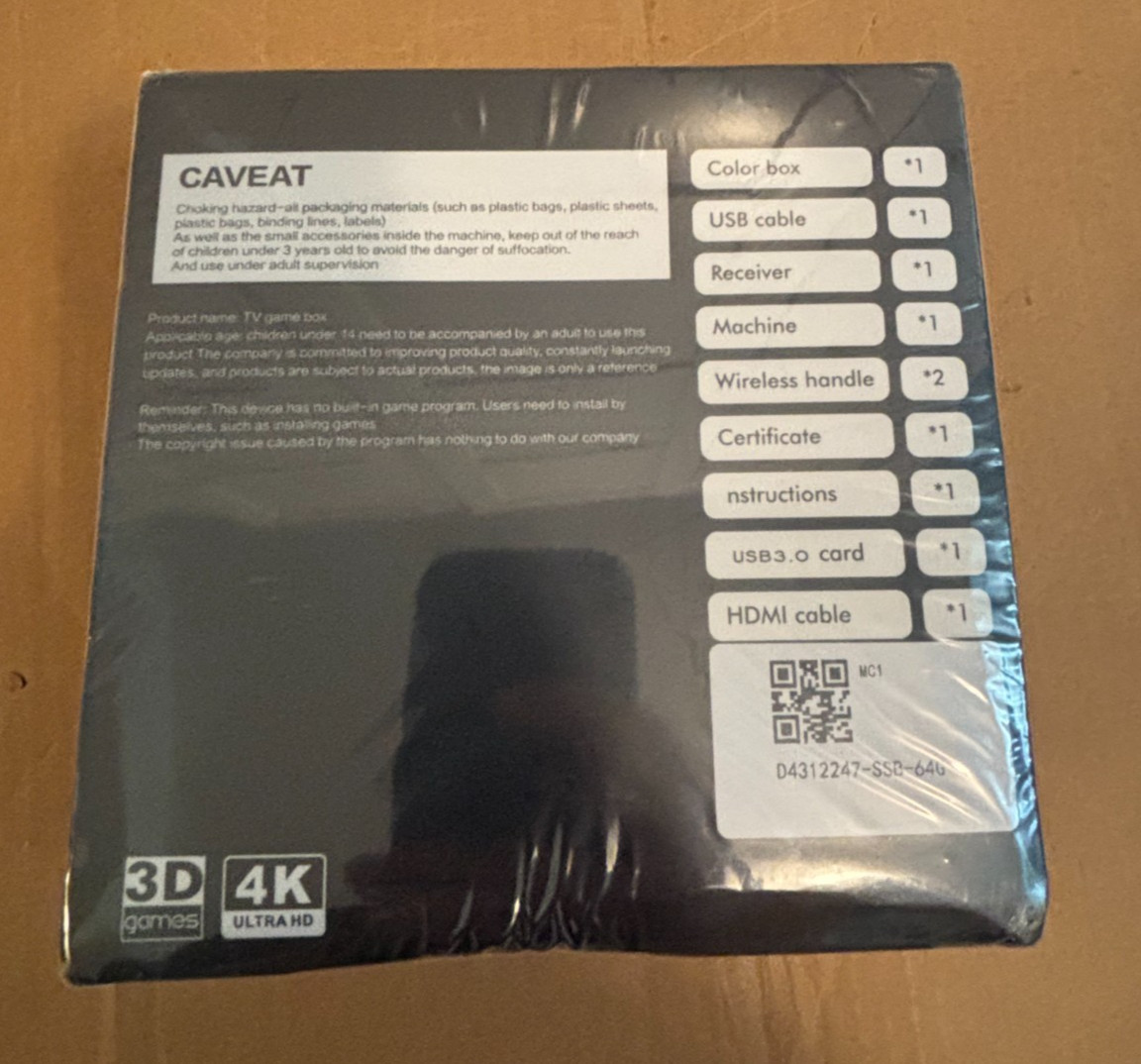 K8 Gamebox 4K UHD Home Console with controllers
