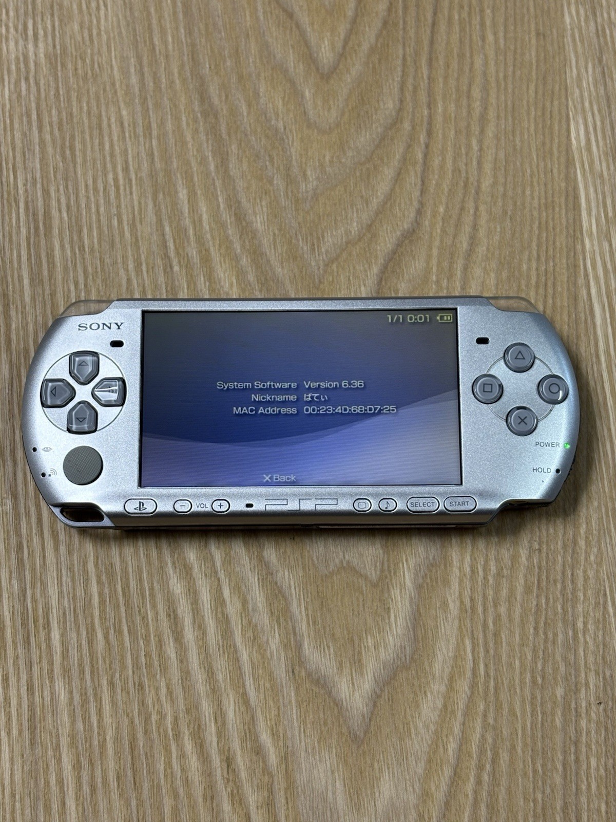 Sony PSP 3000 Mystic Silver Console PSP-3000 Tested Working Japan