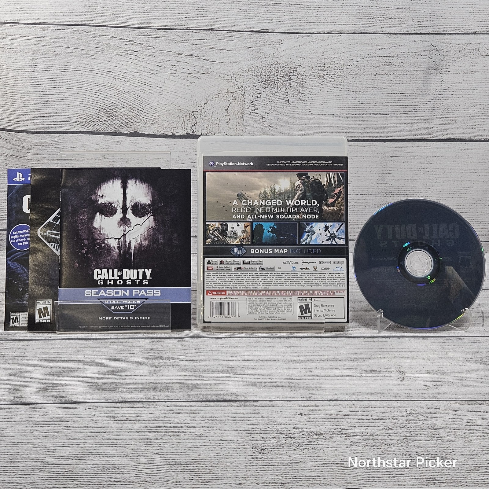 Call of Duty: Ghosts (Playstation 3, 2013) w/ Inserts Complete | CIB | Tested
