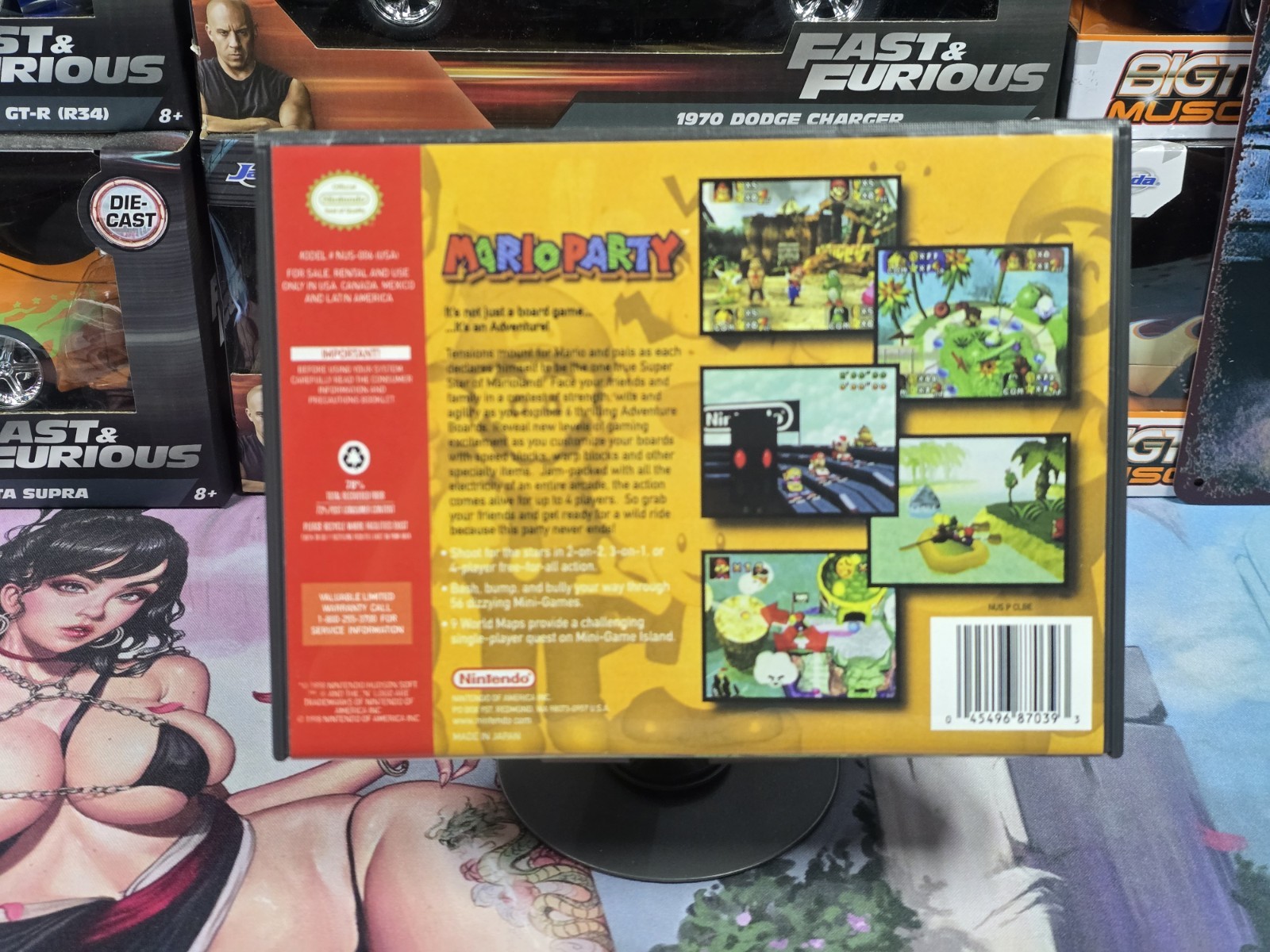 Nintendo N64 – Mario Party 1 + 2 + 3 (Multi-Game) with Case (Read Description)