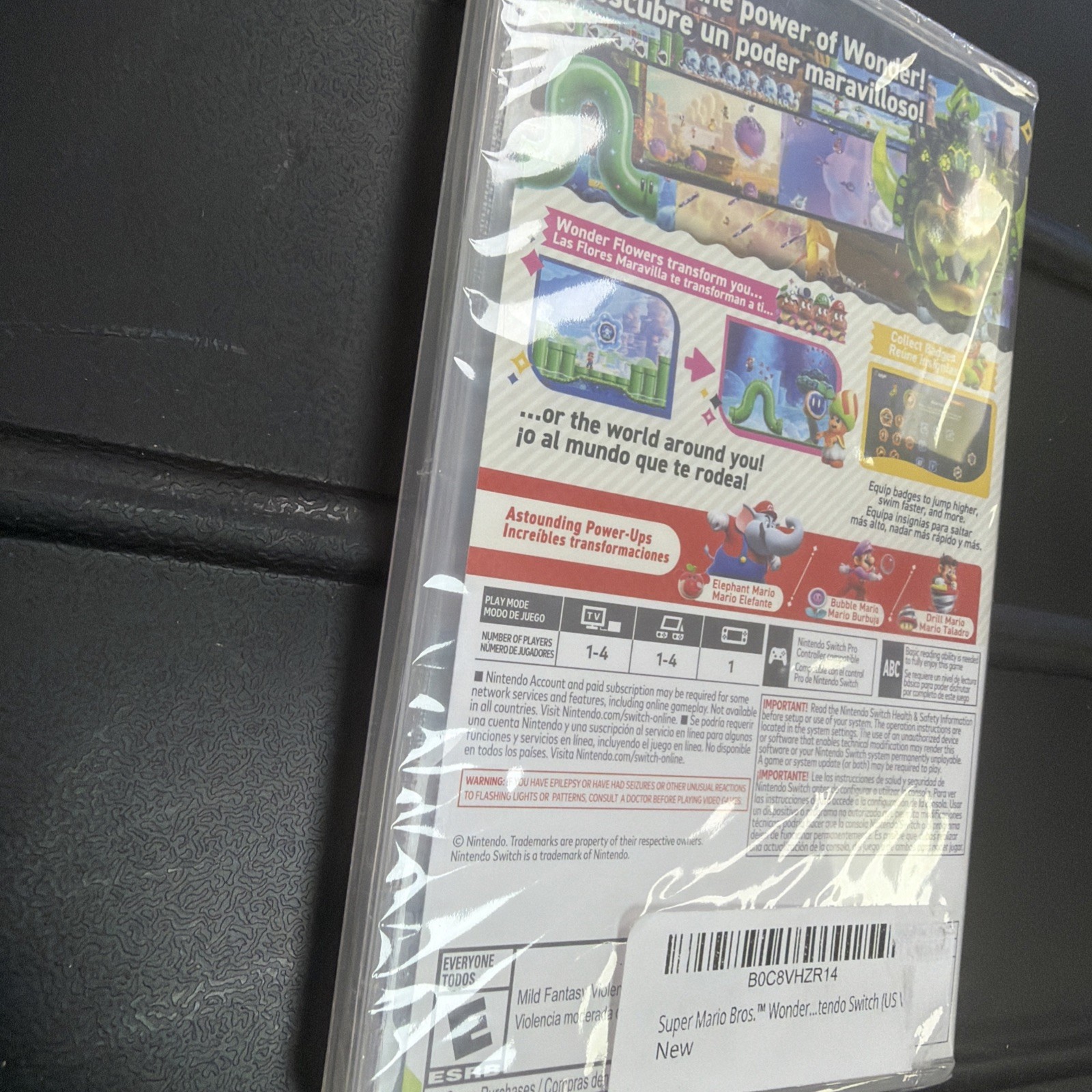 Super Mario Bros Wonder – Nintendo Switch FREE SHIPPING‼️ NEW SEALED