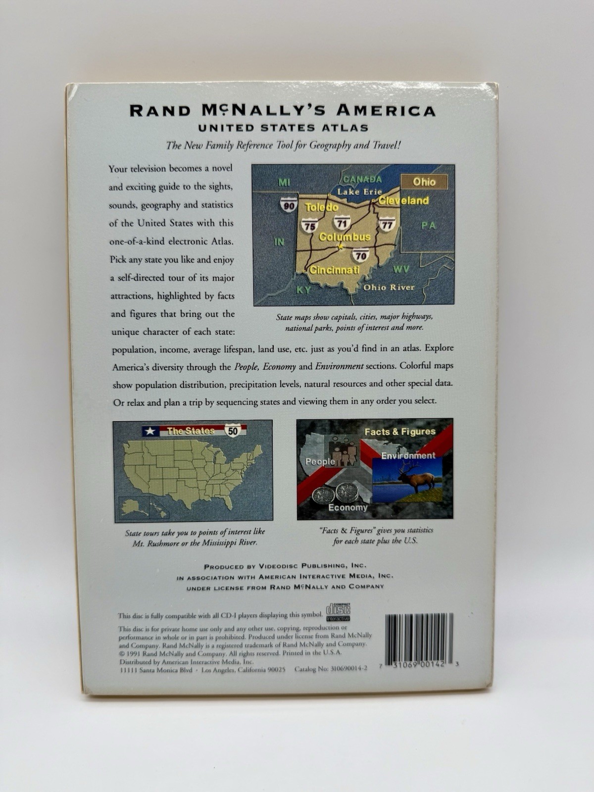 Rand McNally’s America: United States Atlas (Philips CD-i, 1991)
