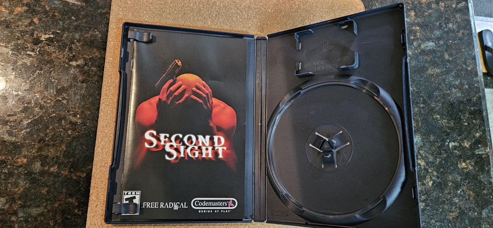 Sony Second Sight PS2 DVD Keep Case Box w/ Cover Art & Inserts (No Disc)
