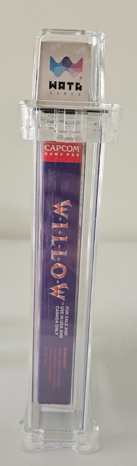Willow WATA graded 8.0 CIB Nintendo Entertainment System 1989 Case is crack free