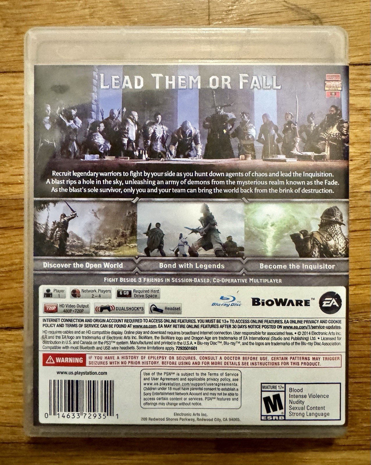 Dragon Age: Inquisition (Sony PlayStation 3, 2014) Tested