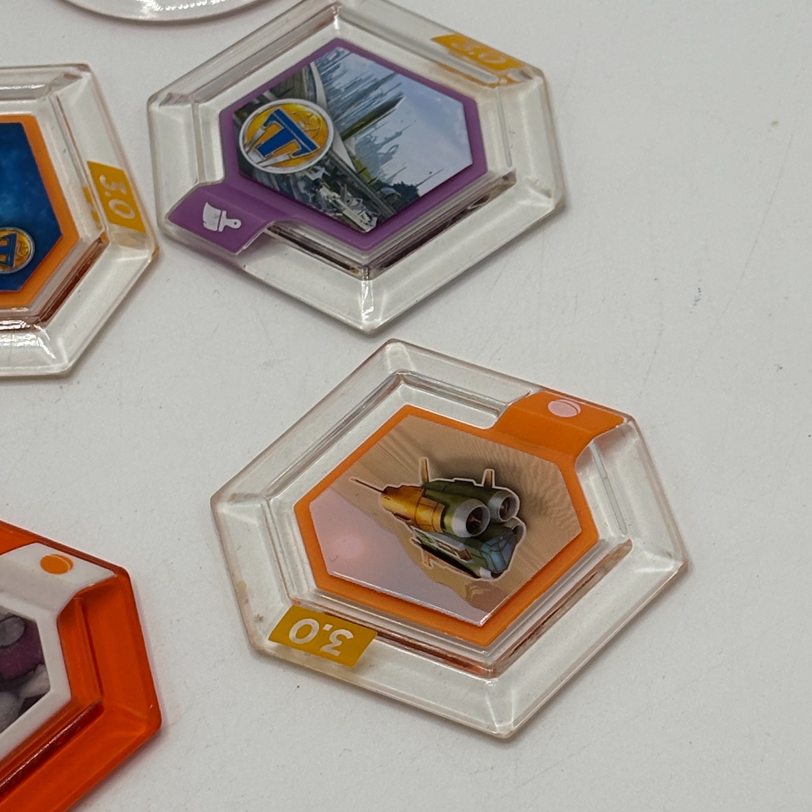 Disney Infinity Power Disc Lot of 8 – 7 from 3.0 + Dumbo Ride