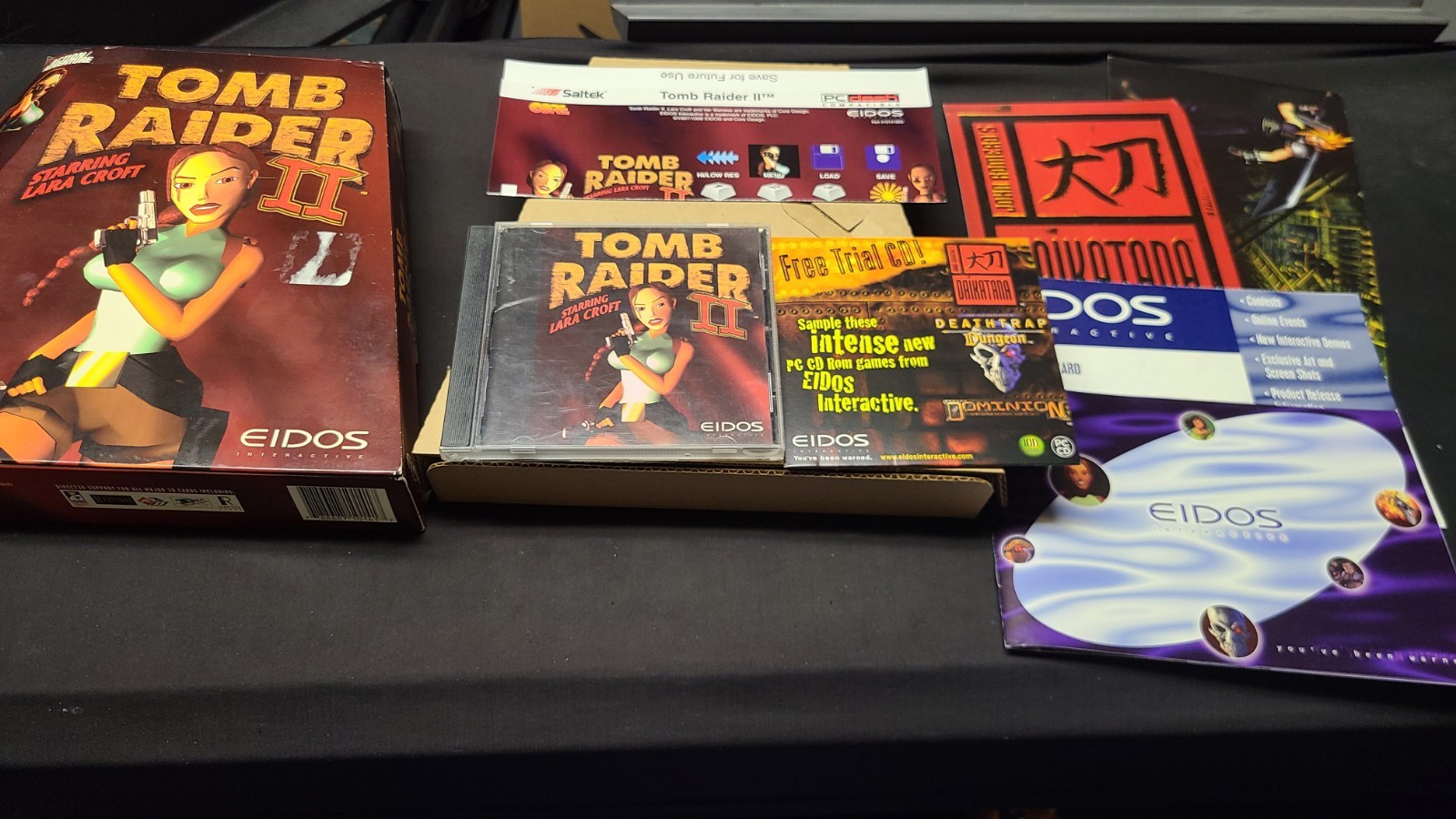 Tomb Raider II (1997) Big Trapezoid Box Vintage PC Game Eidos CD-ROM