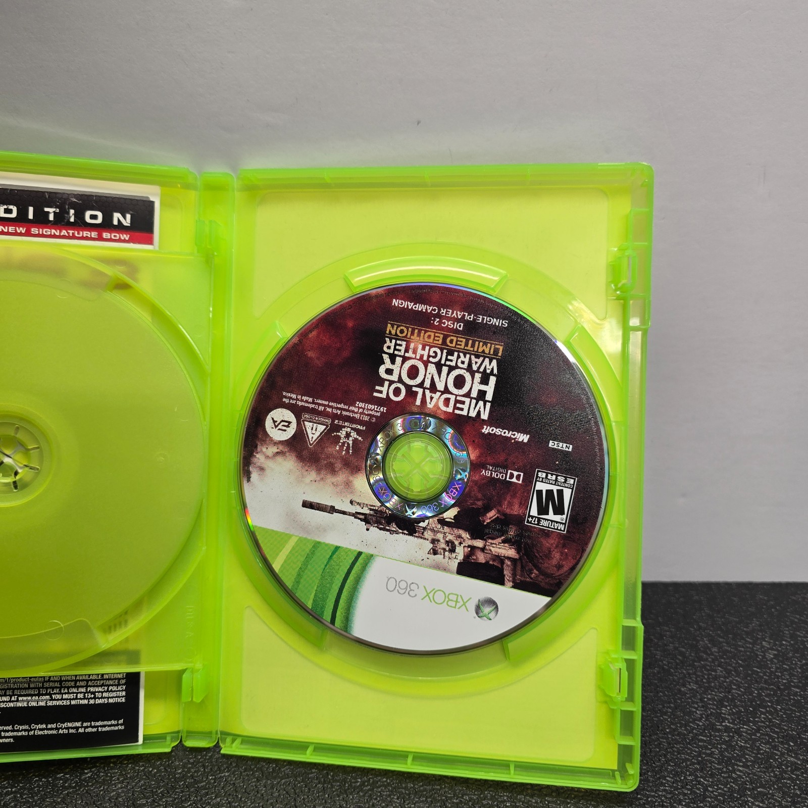 Medal of Honor: Warfighter — Limited Edition (Microsoft Xbox 360, 2012)
