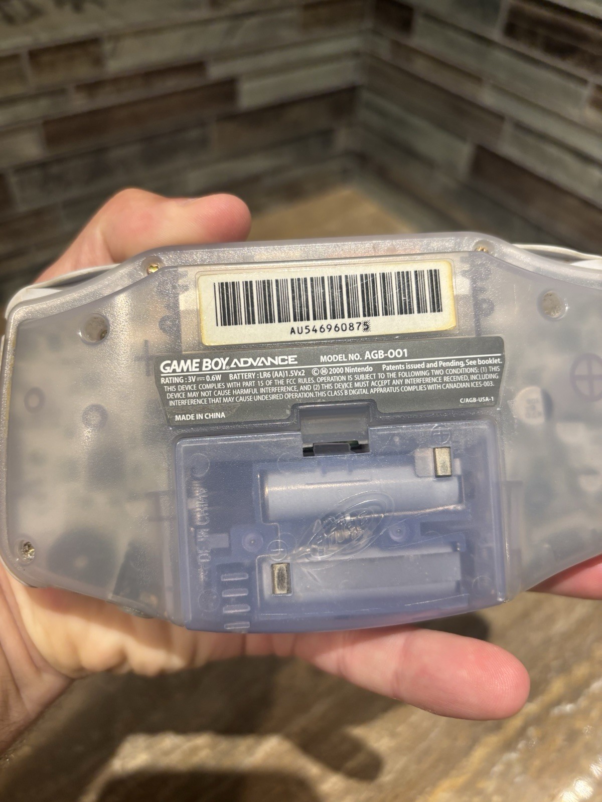 Nintendo Game Boy Advance – Glacier – TESTED