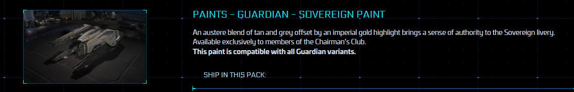 star citizen ship paint Sovereign for Gaurdian