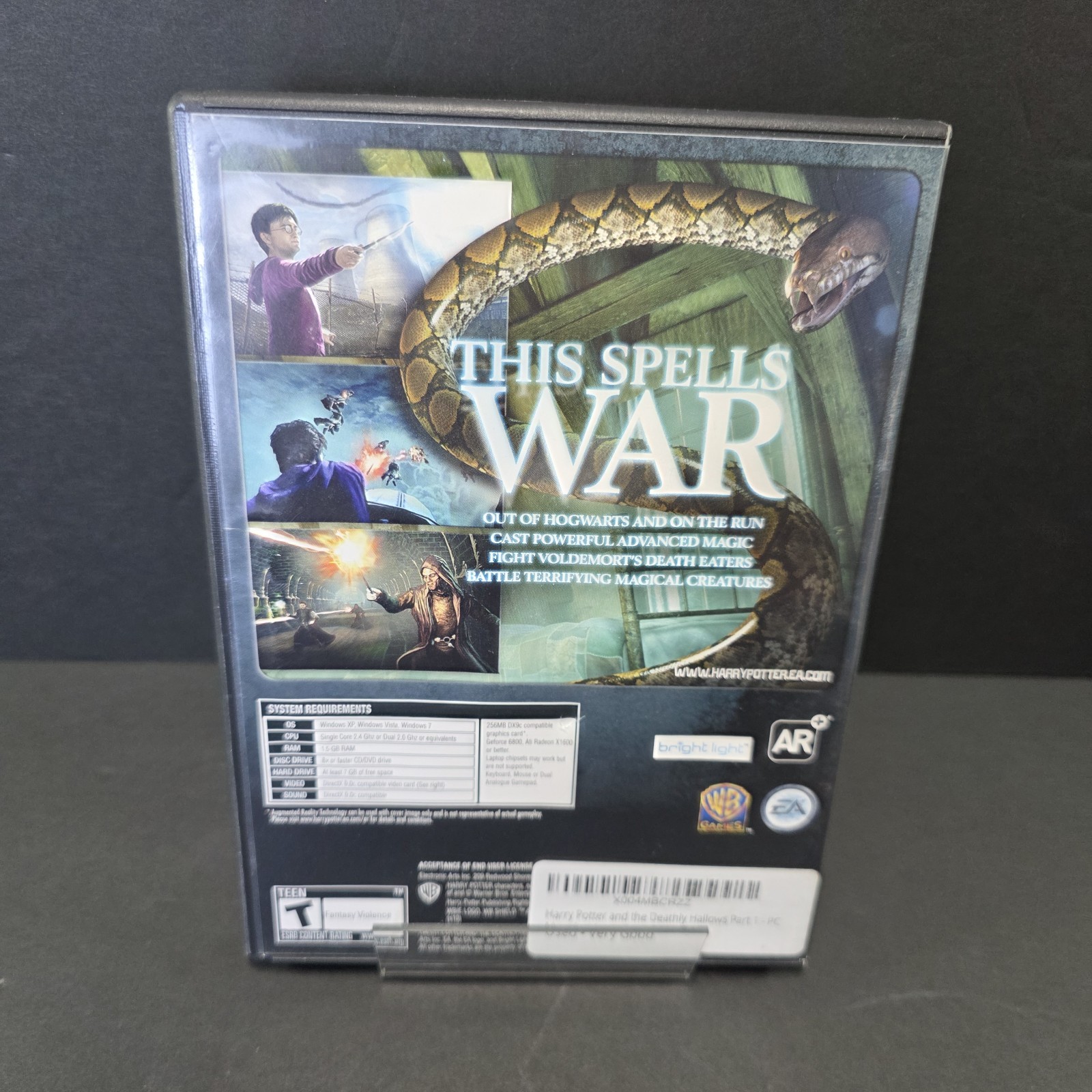 Harry Potter & Deathly Hallows Part 1 PC Game 2010 CIB Manual Tested Very Good