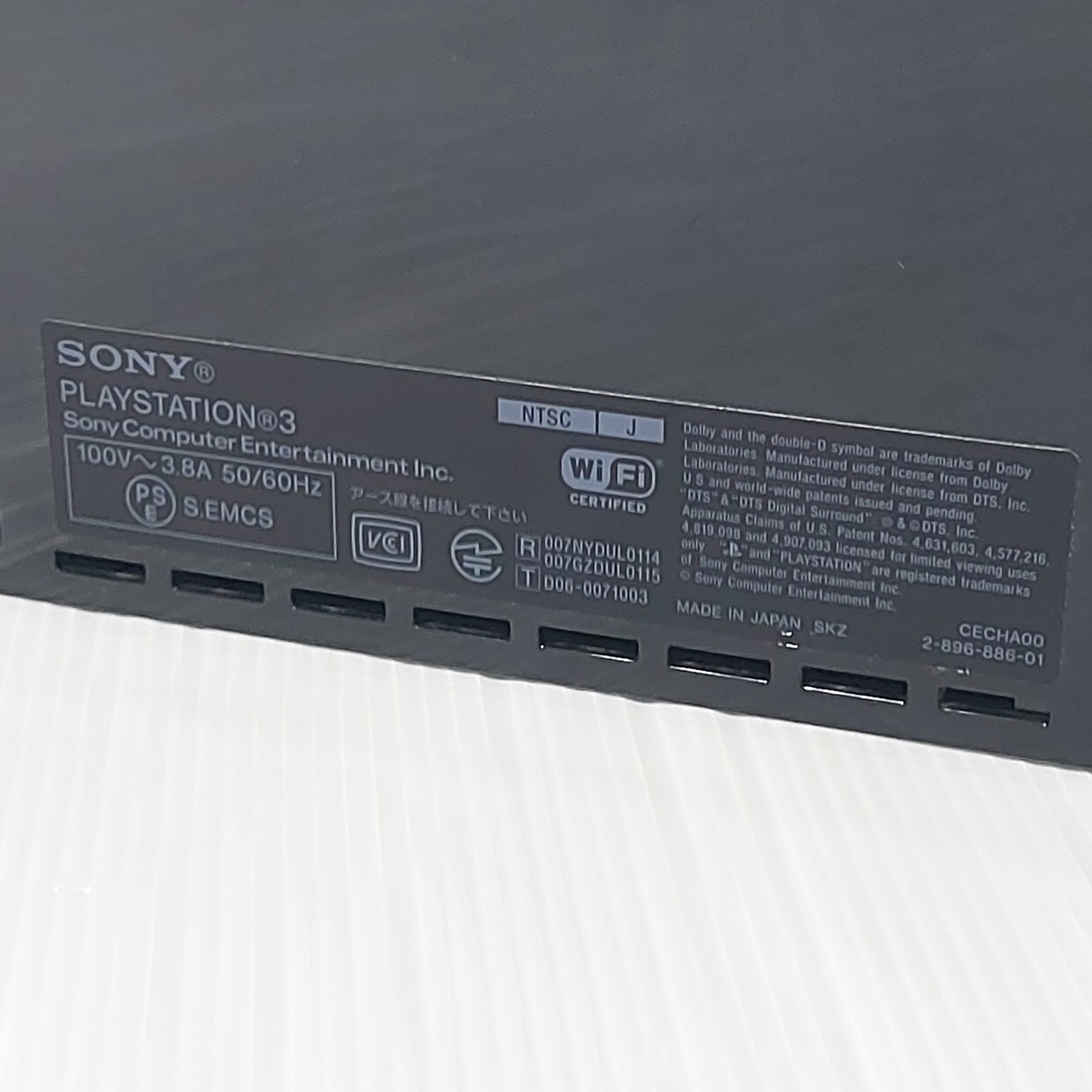 SONY PlayStation3 PS3 FAT 60GB BACKWARDS COMPATIBLE CECHA00 Japanese console