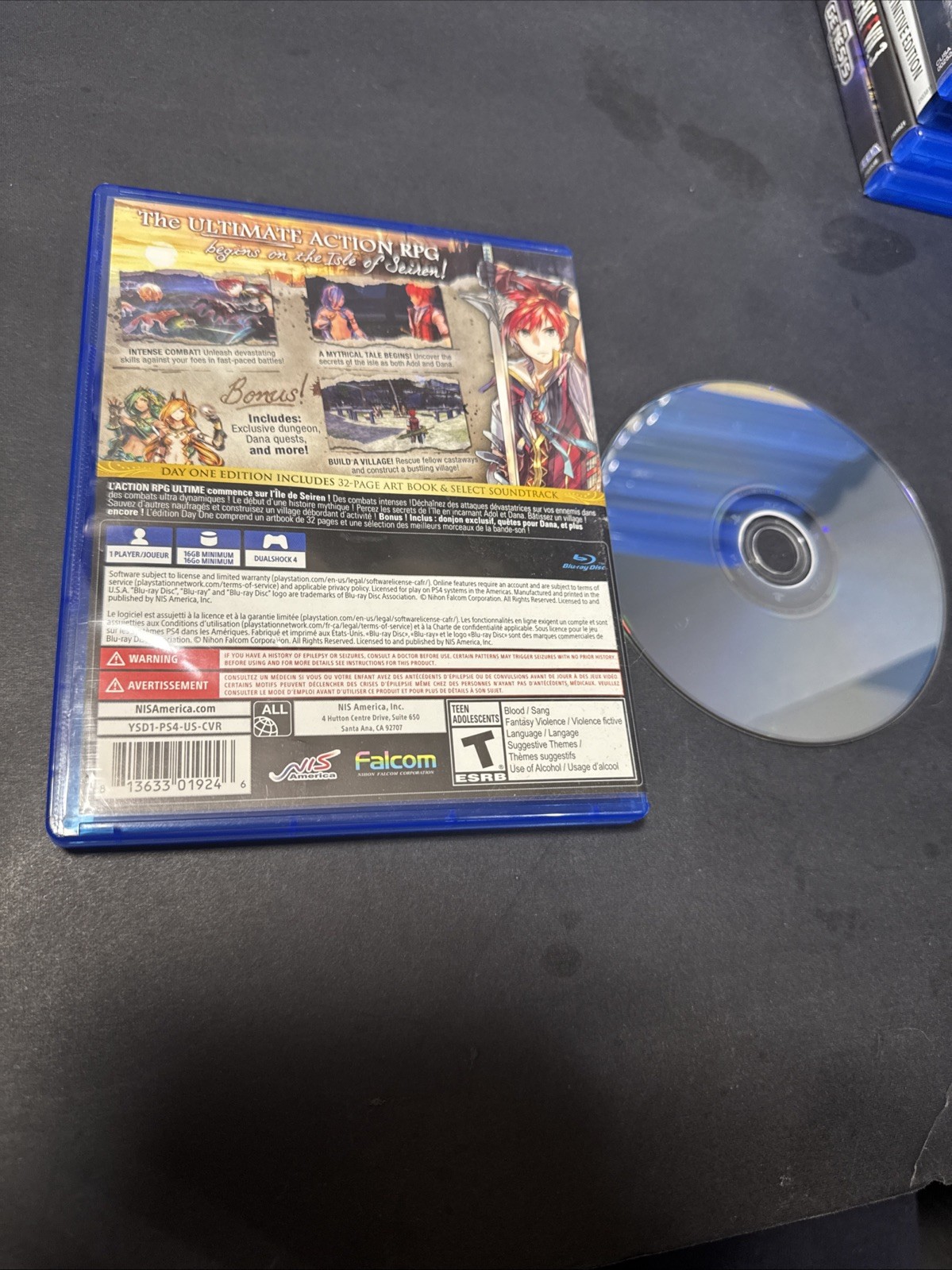 Ys VIII: Lacrimosa of Dana (PlayStation 4, 2017) PS4