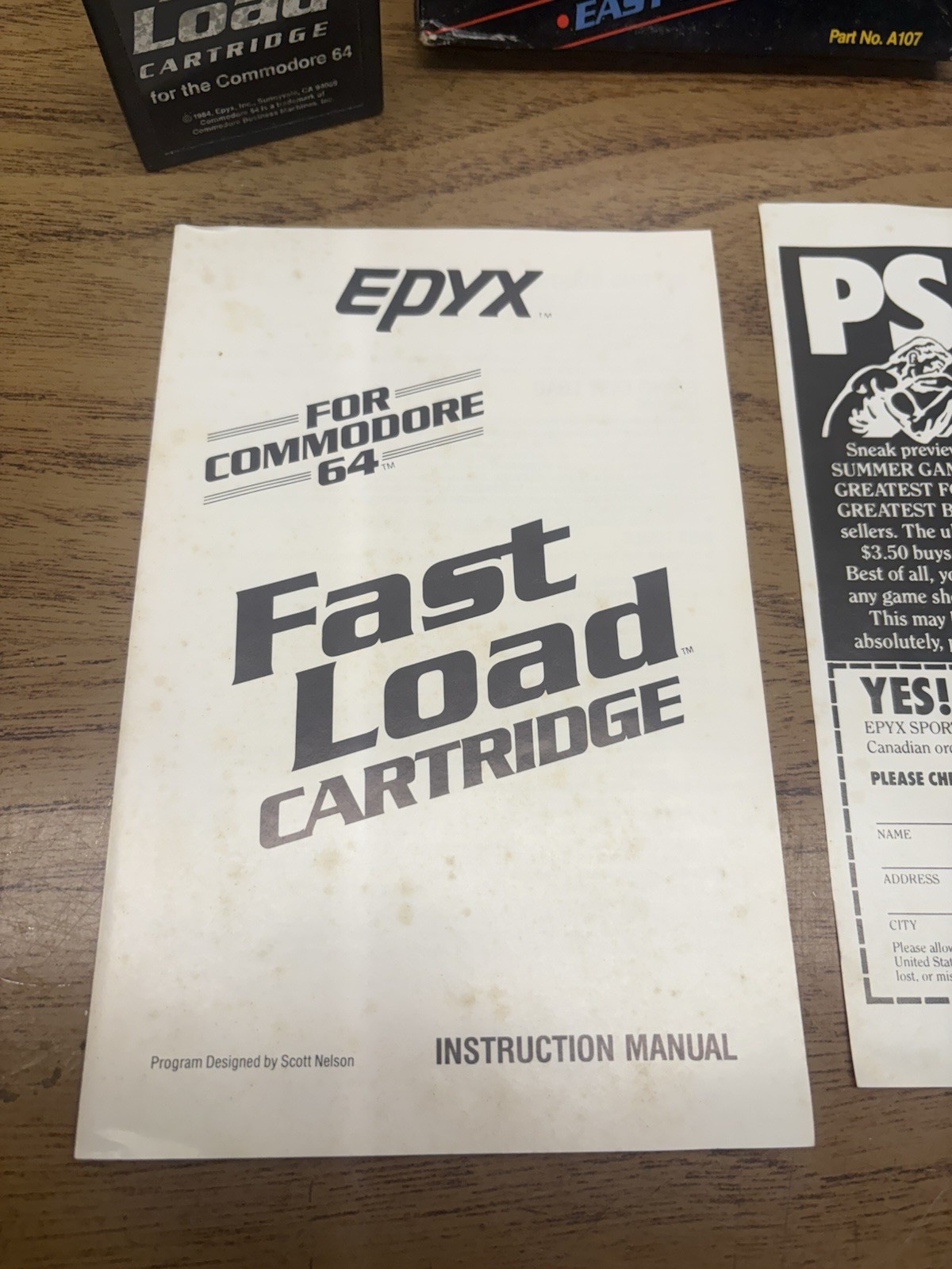 commodore 64 fast load cartridge/Box 1989’s Epyx Fast Load Cartridge Commodore