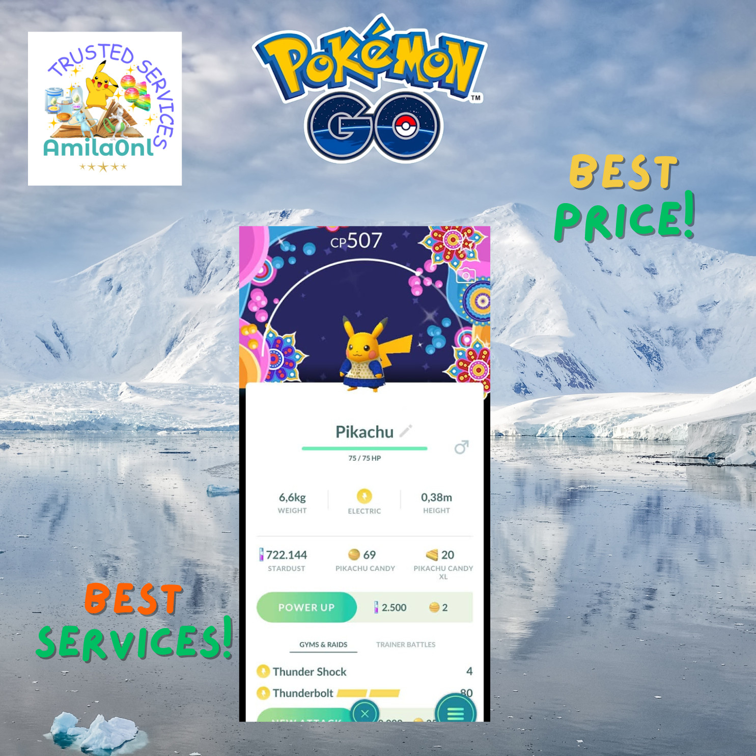 Pokémon✿✿G0-Shiny Pikachu Kurta India BACKGROUND-Mini P TC
