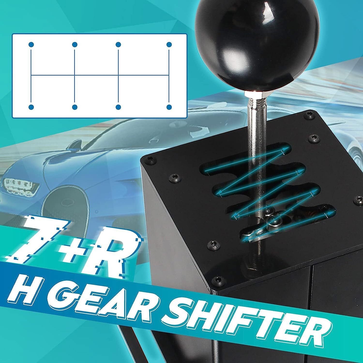 PC USB Simulator Shifter Handbrake with H Gear Shifter for G29 G27 G920 T300RS