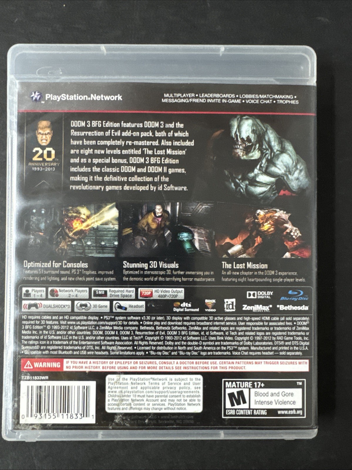 Doom 3 BFG Edition – Sony PlayStation 3