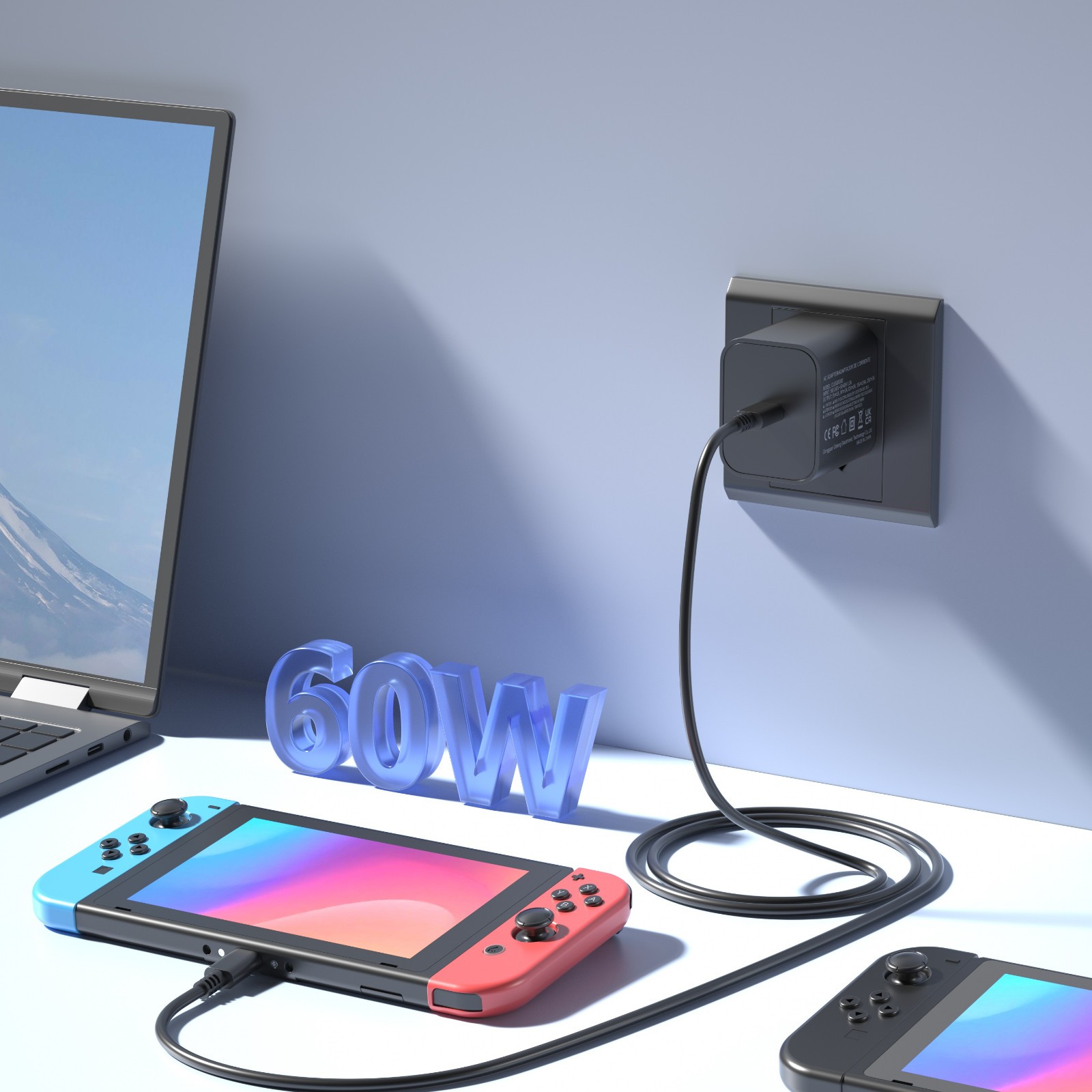 Charger for Nintendo Switch, AGPTEK AC Adapter Compatible with Classics Switch