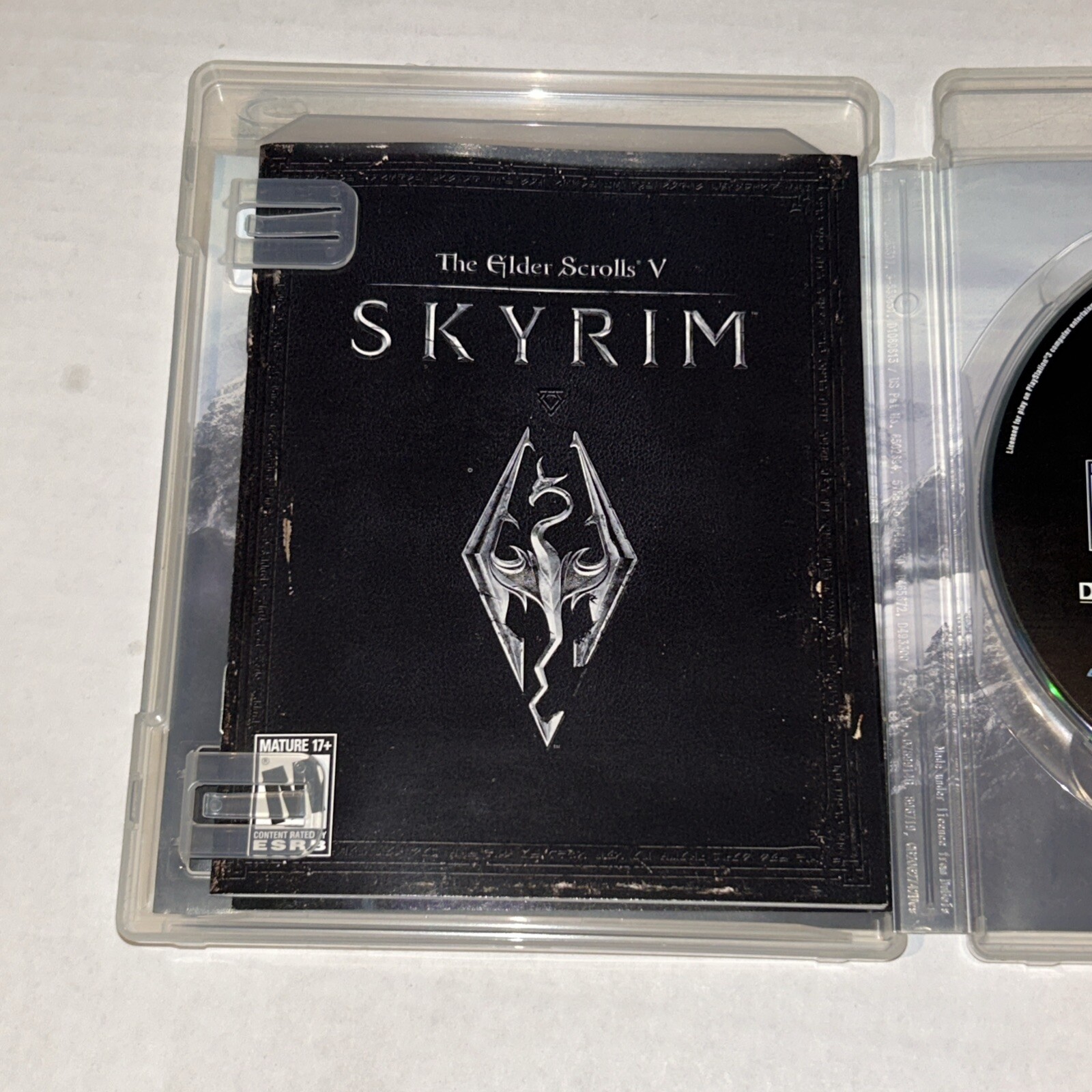 The Elder Scrolls V 5: Skyrim PlayStation 3 PS3 – Manual – No Map – Tested